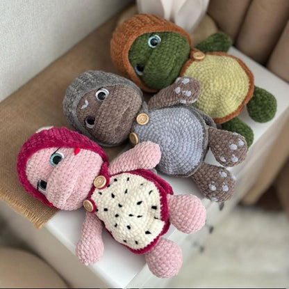 Tutoriel de crochet peluche tortue – PDF En Français 🇫🇷