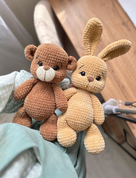 Lapin & Ours Modèle de Crochet PDF en français