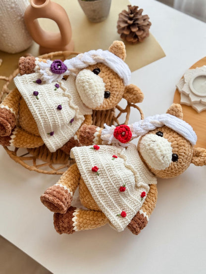 Modèle de crochet Lieveke Cheval + Robe en PDF 🇩🇪