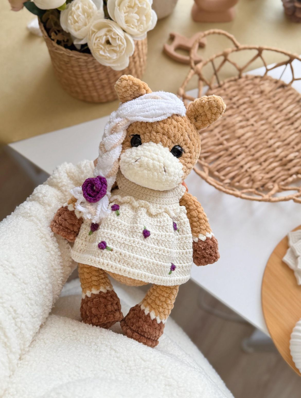 Modèle de crochet Lieveke Cheval + Robe en PDF 🇩🇪